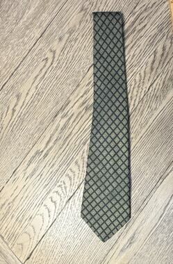 JEAN CLAUDE MENS Green And Tan Design Vintage Made In Italy